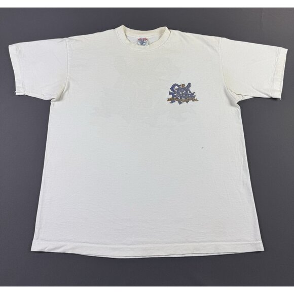 Rare Vintage 90s Y2K God Rulz Jesus Tee God Lord White XL Shirt Pray Heaven Tee - Picture 2 of 14